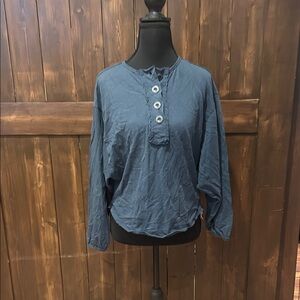 Ariat pinion Henley navy sweater.